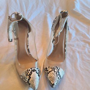 Size 7 Snake Skin pattern 5 inch heel